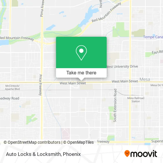 Auto Locks & Locksmith map