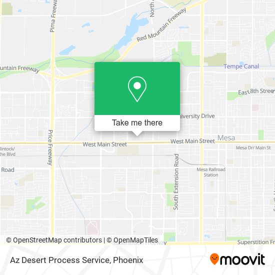 Az Desert Process Service map