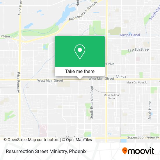 Resurrection Street Ministry map