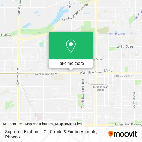 Supreme Exotics LLC - Corals & Exotic Animals map