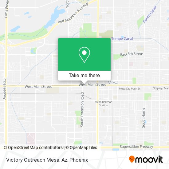 Victory Outreach Mesa, Az map