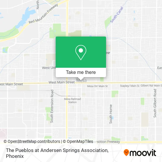 The Pueblos at Andersen Springs Association map