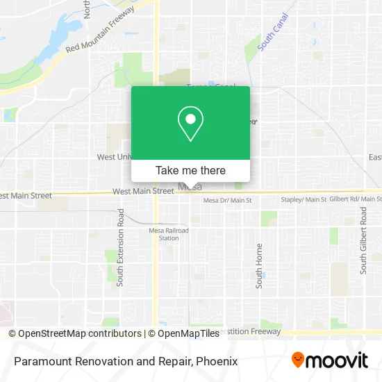 Paramount Renovation and Repair map