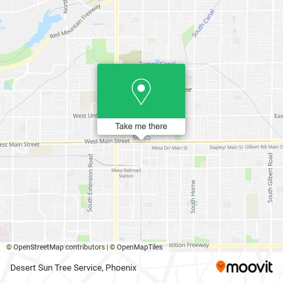 Desert Sun Tree Service map