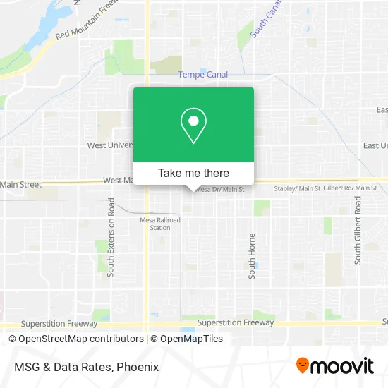 MSG & Data Rates map