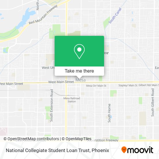 National Collegiate Student Loan Trust map