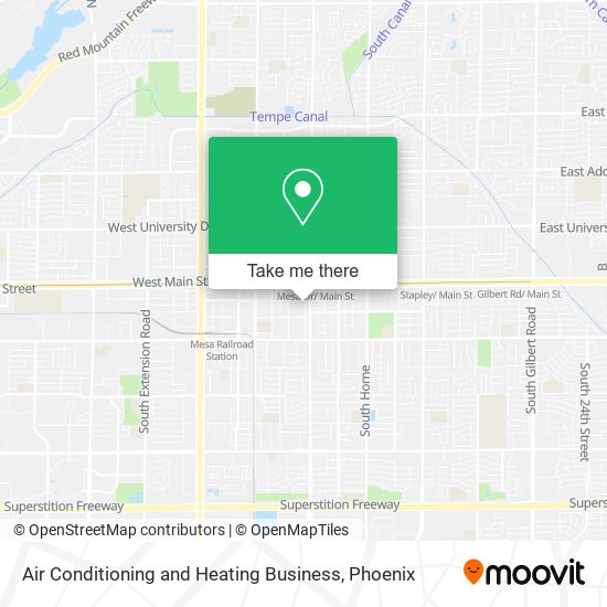 Mapa de Air Conditioning and Heating Business