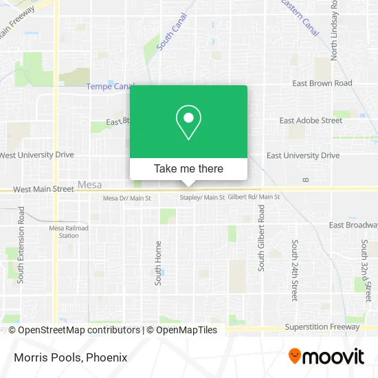 Morris Pools map