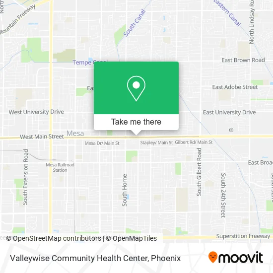Valleywise Community Health Center map