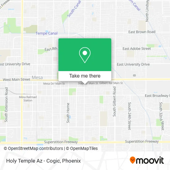 Mapa de Holy Temple Az - Cogic