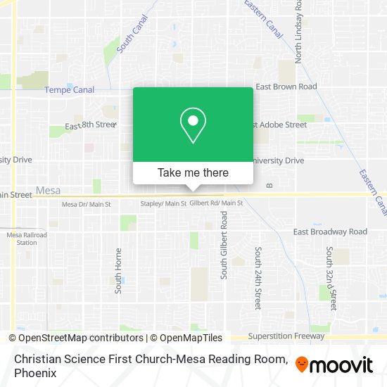 Mapa de Christian Science First Church-Mesa Reading Room