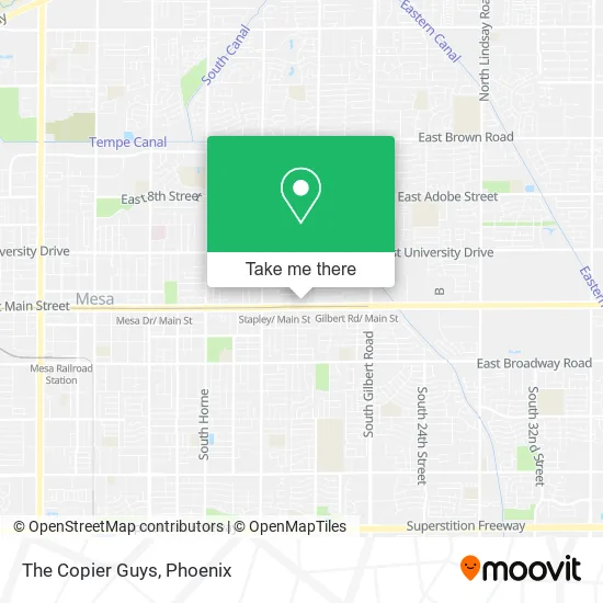 The Copier Guys map