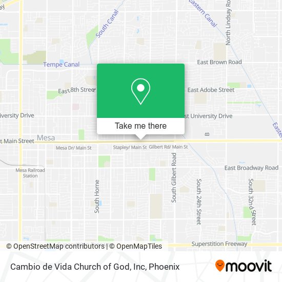 Cambio de Vida Church of God, Inc map