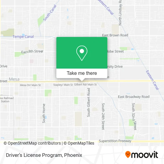 Mapa de Driver's License Program