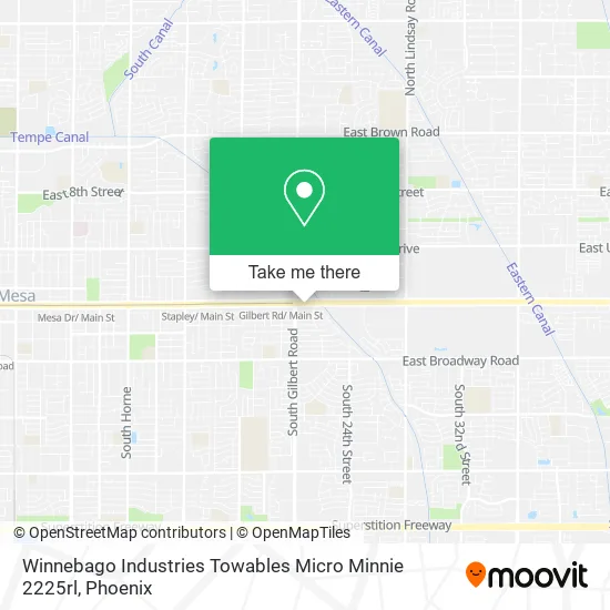 Winnebago Industries Towables Micro Minnie 2225rl map