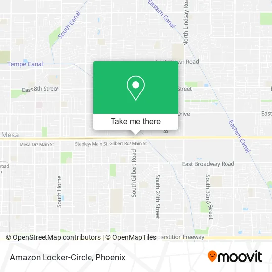 Amazon Locker-Circle map