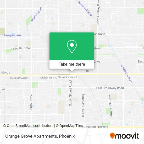 Mapa de Orange Grove Apartments