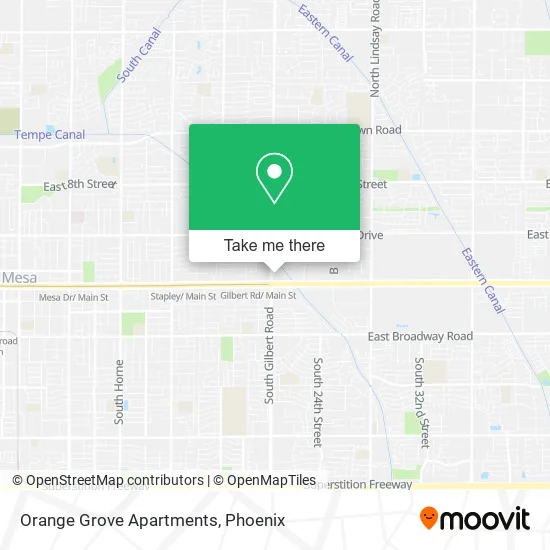 Orange Grove Apartments map