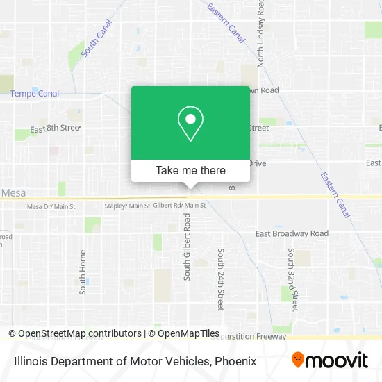 Illinois Department of Motor Vehicles map