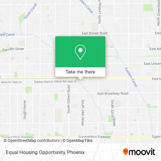 Mapa de Equal Housing Opportunity