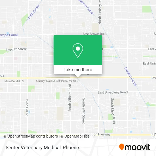 Senter Veterinary Medical map