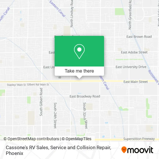 Mapa de Cassone's RV Sales, Service and Collision Repair