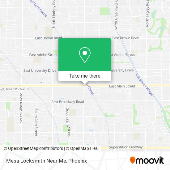 Mesa Locksmith Near Me map