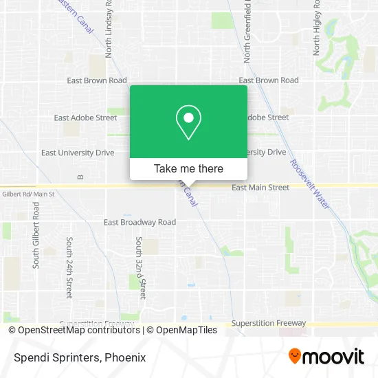 Spendi Sprinters map