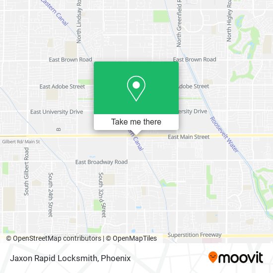 Jaxon Rapid Locksmith map