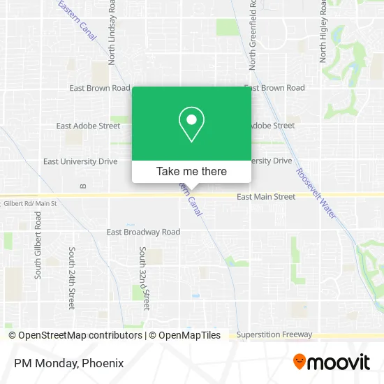 PM Monday map