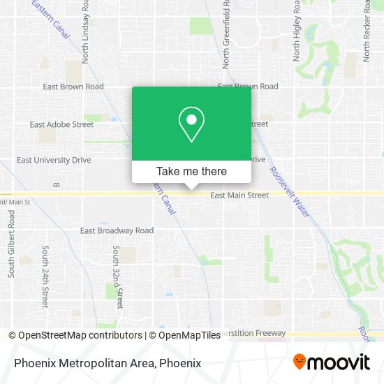Mapa de Phoenix Metropolitan Area