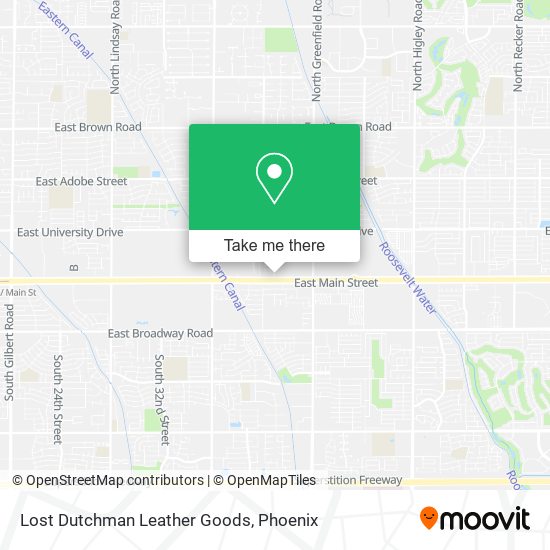 Lost Dutchman Leather Goods map