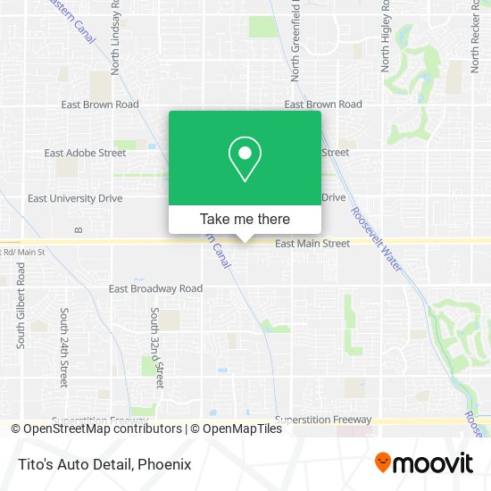 Mapa de Tito's Auto Detail