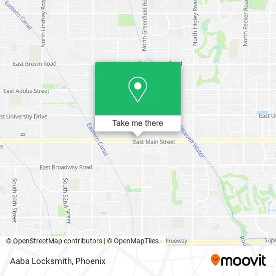 Aaba Locksmith map
