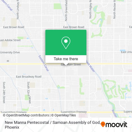 Mapa de New Manna Pentecostal / Samoan Assembly of God