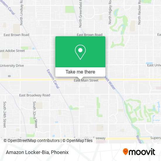 Amazon Locker-Bia map