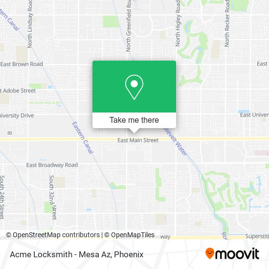 Mapa de Acme Locksmith - Mesa Az