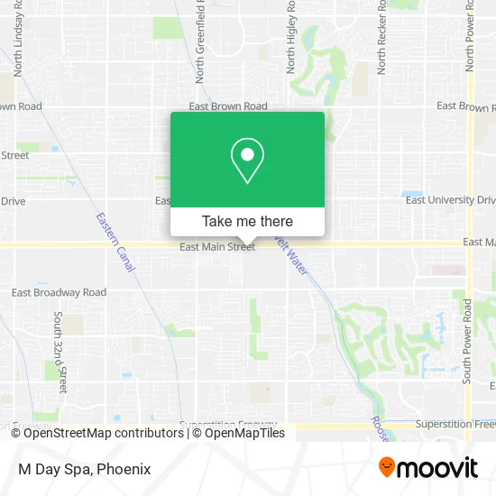 M Day Spa map