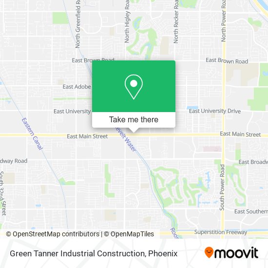 Green Tanner Industrial Construction map