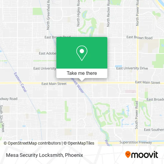 Mesa Security Locksmith map