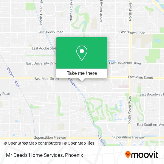 Mr Deeds Home Services map