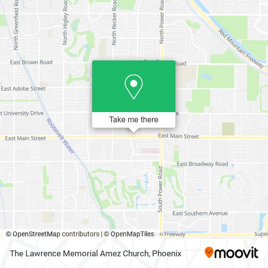 The Lawrence Memorial Amez Church map