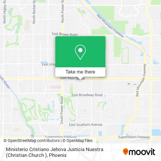 Ministerio Cristiano Jehova Justicia Nuestra (Christian Church ) map