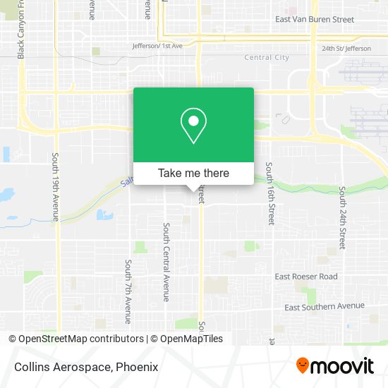 Mapa de Collins Aerospace