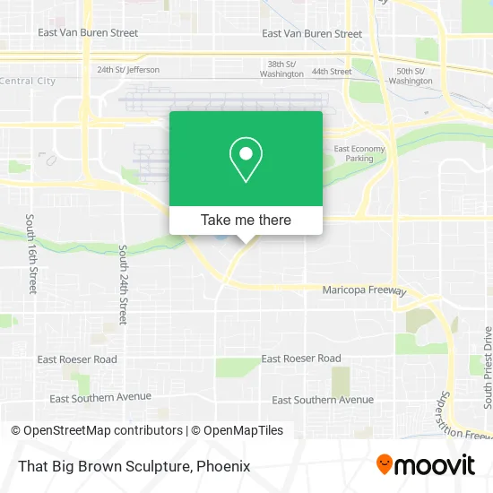 That Big Brown Sculpture map