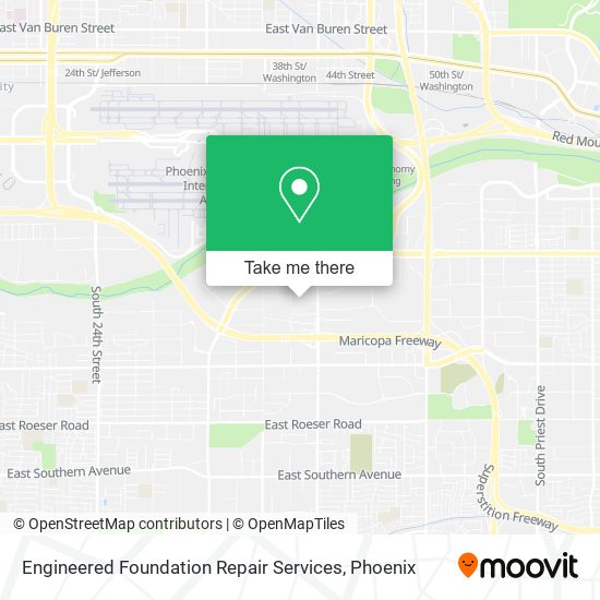 Mapa de Engineered Foundation Repair Services
