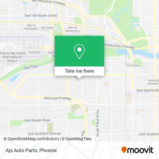 Ajs Auto Parts map