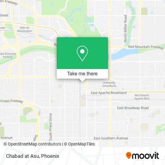 Mapa de Chabad at Asu