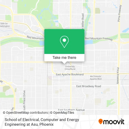 School of Electrical, Computer and Energy Engineering at Asu map