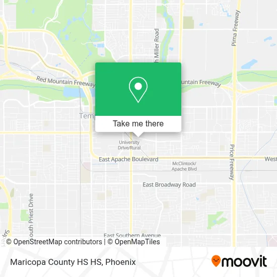 Maricopa County HS HS map